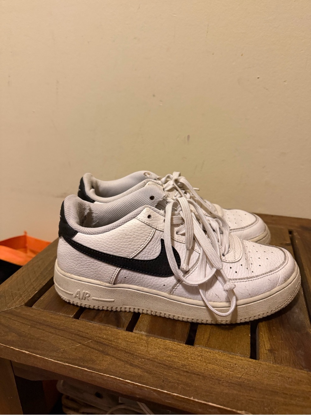 Nike White and Black Women's Low-Top Sneakers